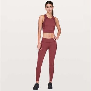 RARE Lululemon Speed Up Tight *Mesh 28" Savannah Full-On® Luxtreme, Mesh